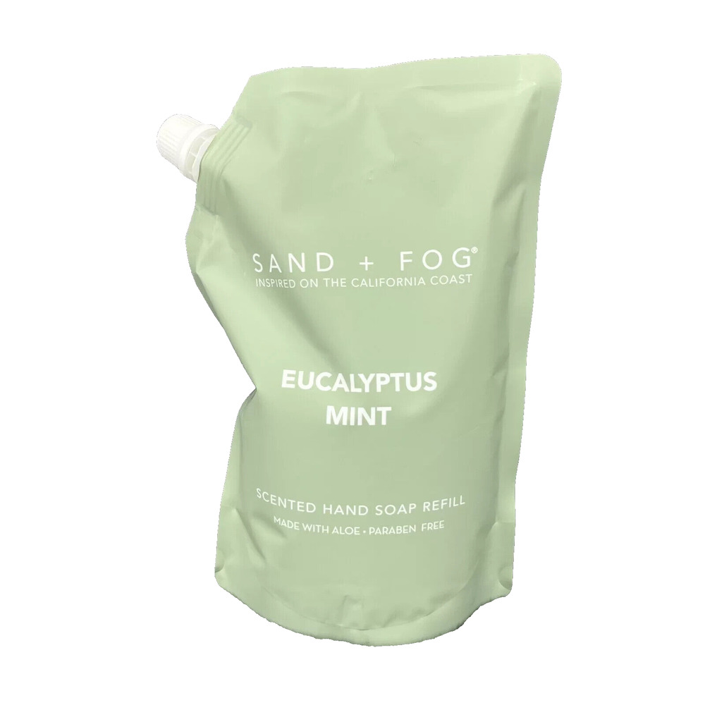 SAND + FOG EUCALYPTUS MINT Scented Hand Soap Refill 34 fl. oz New & Auth